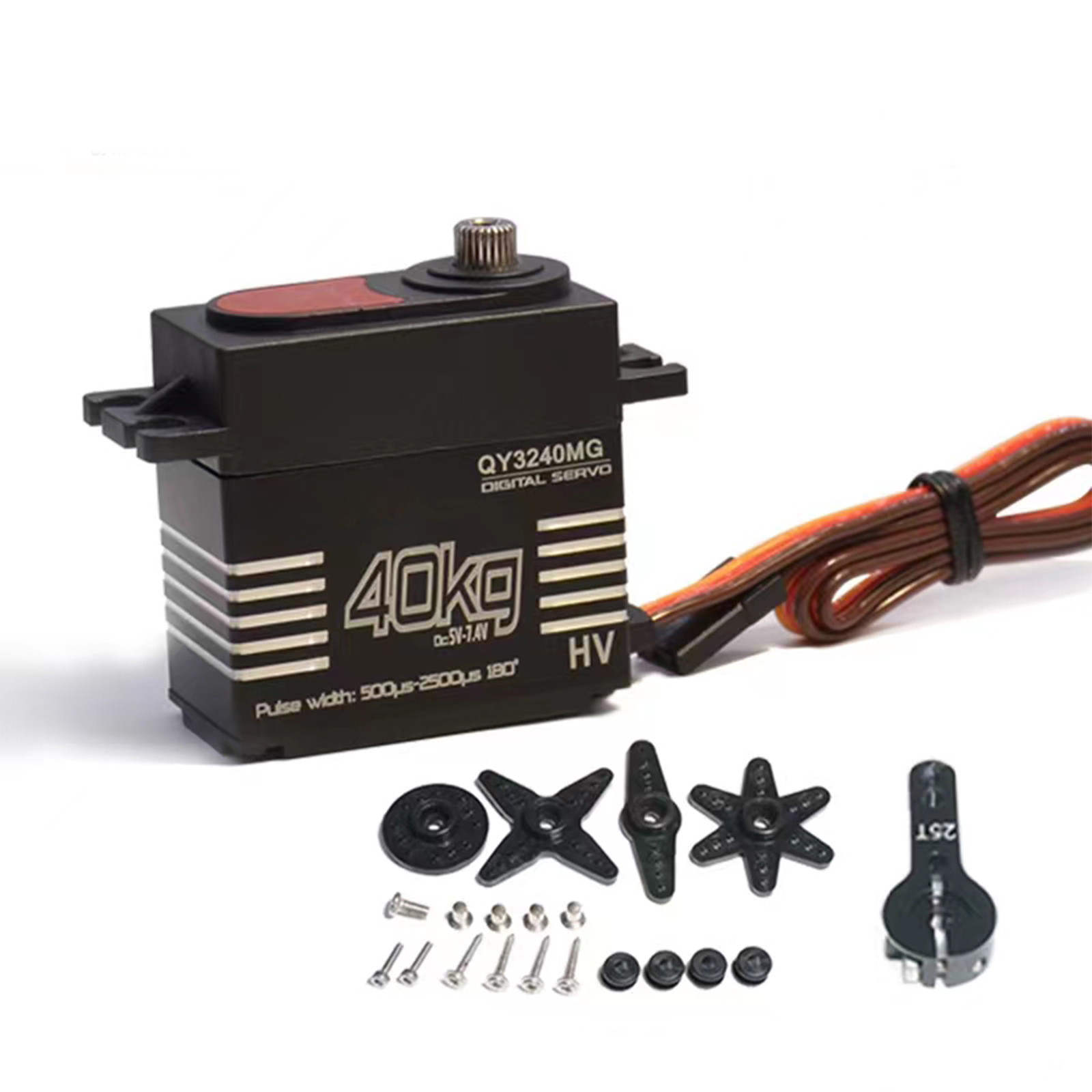 Robot Car Kit - 40KG digitale servo waterdichte metalen tandwiel