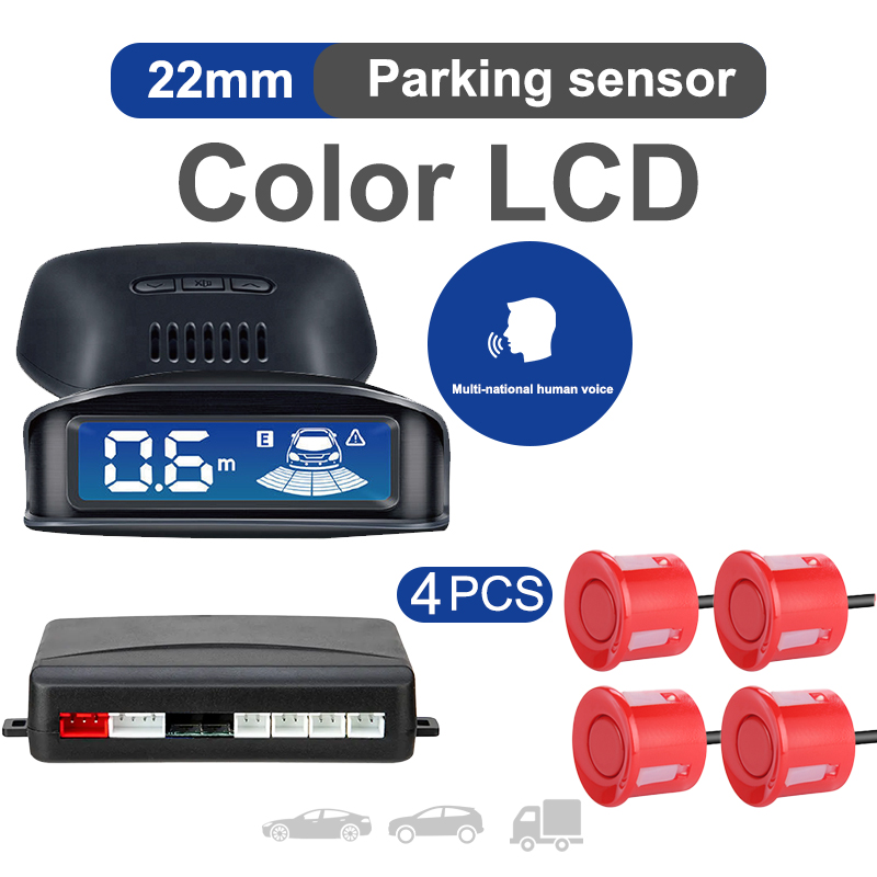 Infrared Obstacle Sensor - Parkeersensorkit voor en achter, 8 sensoren,