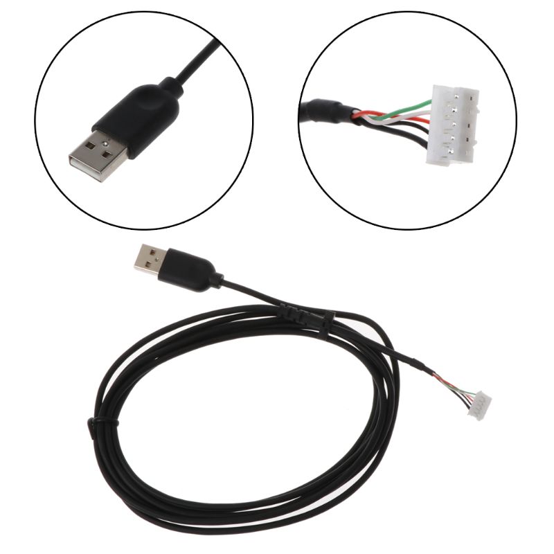 Line Follower Robot - USB-muiskabel Snoer PVC muizenlijn vervangende draad