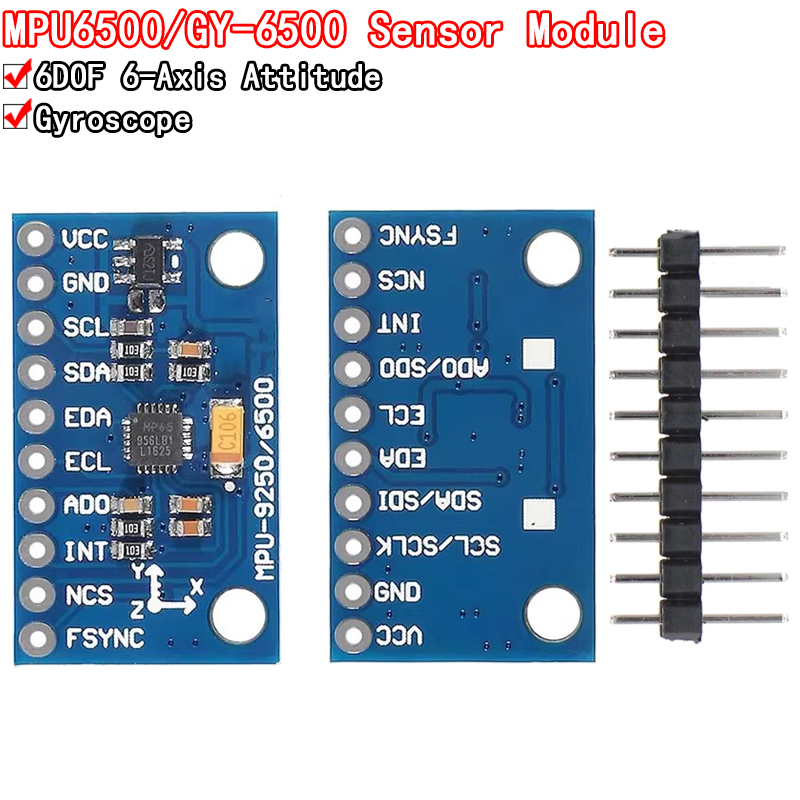 Accelerometer Mpu6050 - IIC I2C SPI MPU6500 MPU-6500 6-assige
