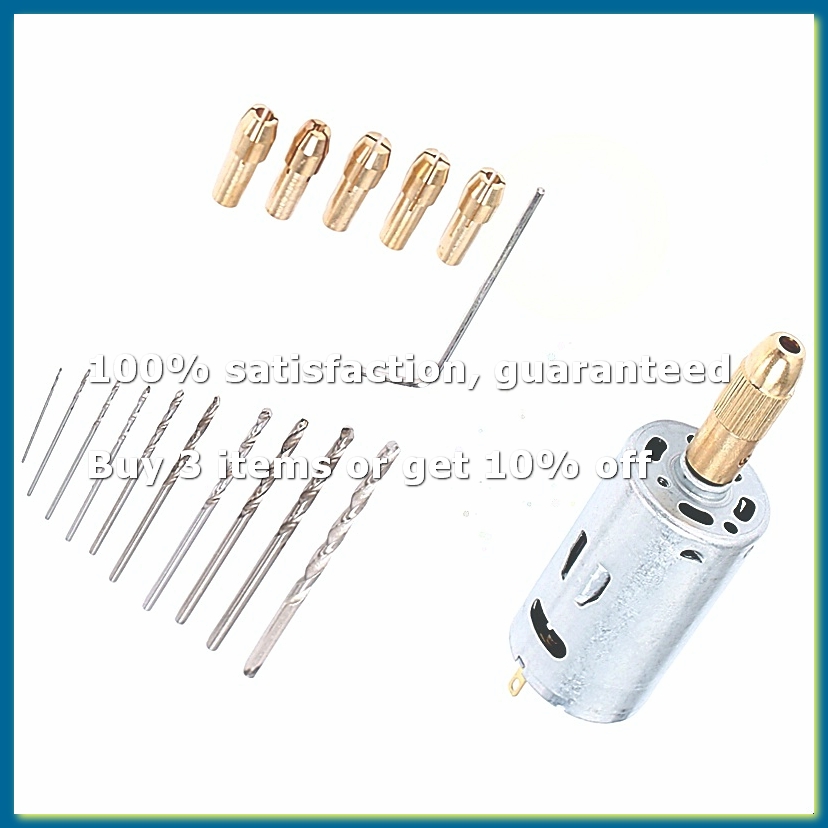 Dc Motor - Mini Elektrische Handboor Set DC 12V