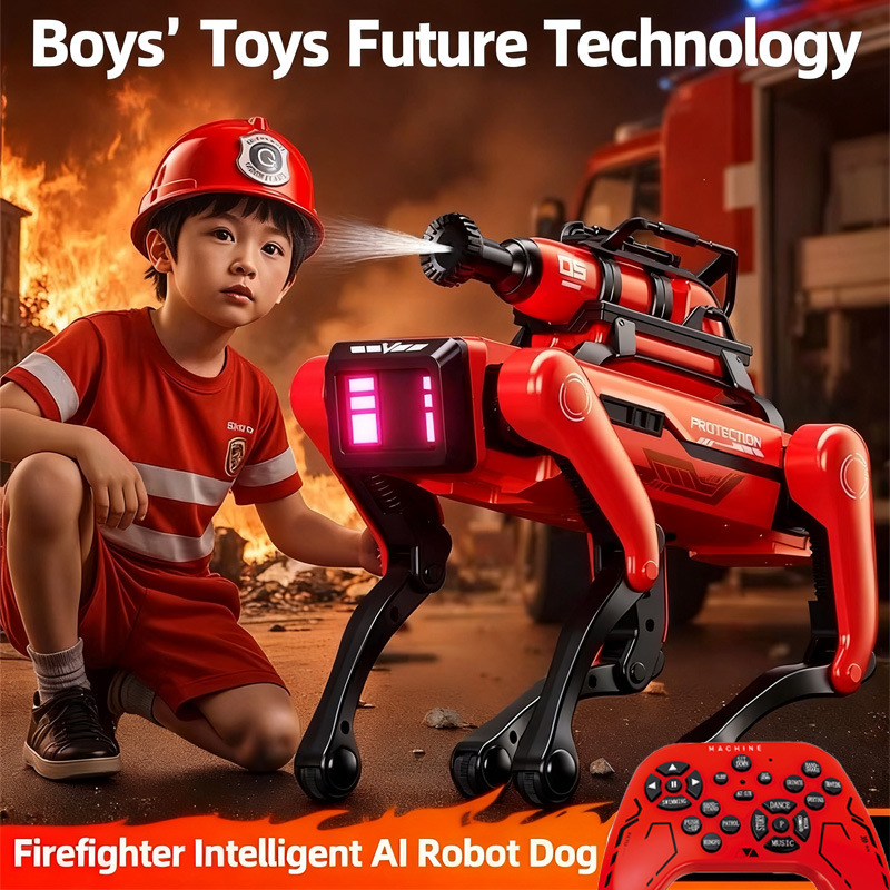 Robot Remote Control - AI Robot Hond Intelligente brandbestrijdingsrobot Hond