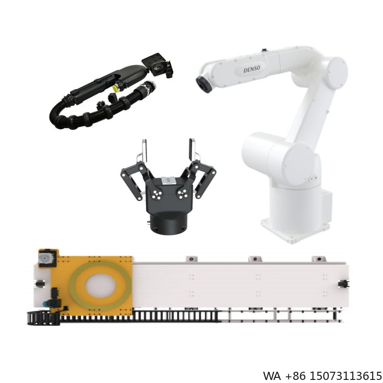 Robot Gripper - 6-assige CNC-robotarm met lineaire geleiderail, grijper