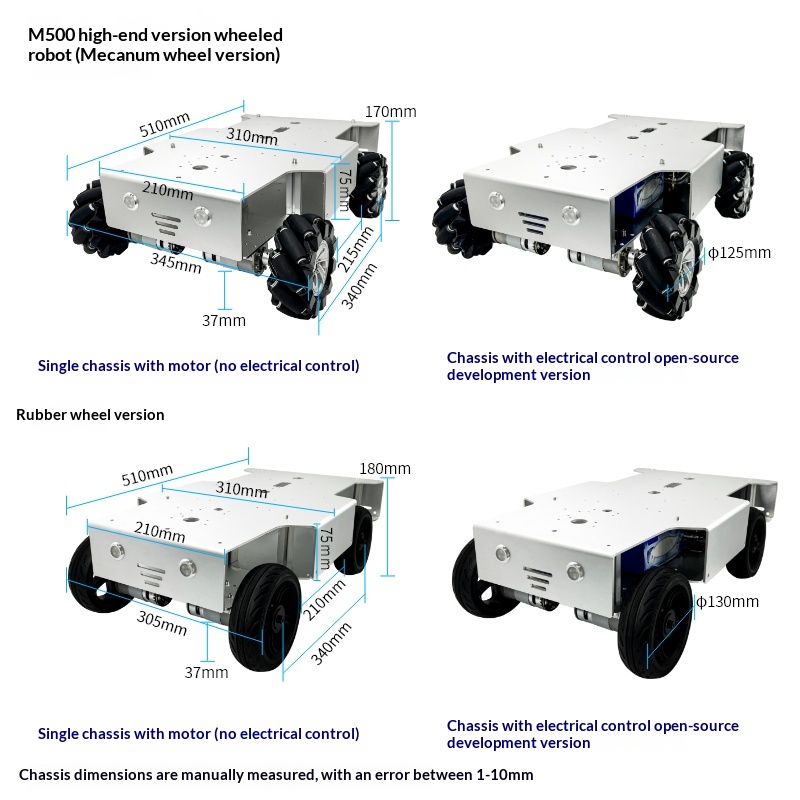 Hoogwaardige vierwielaangedrev - Tracked Robot Chassis recensie en prijs