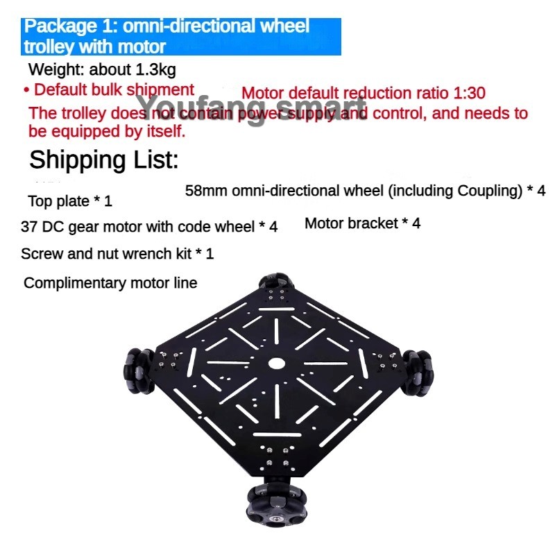 5kg Laadvermogen ROS 4WD Omni  - Omni Wheel recensie en prijs