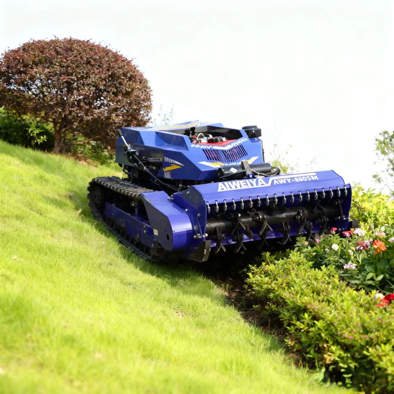 Op maat gemaakte benzine grasm - Robot Chassis recensie en prijs