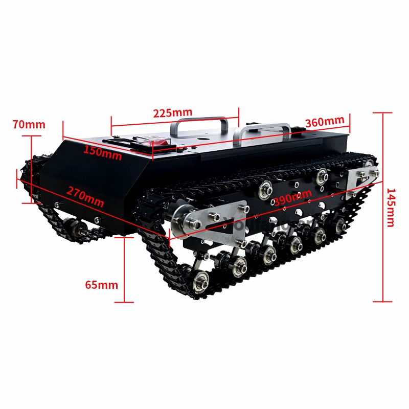 30kg Laadvermogen RC Tank Chas - Tracked Robot Chassis recensie en prijs