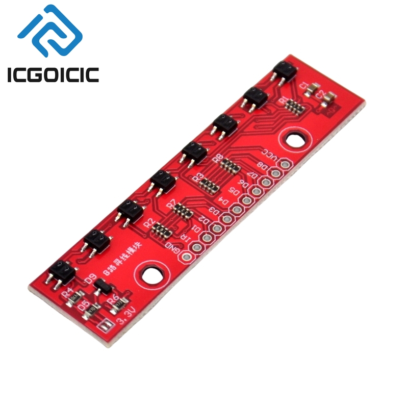 1-10PCS 8-kanaals infrarood li - Line Follower Robot recensie en prijs