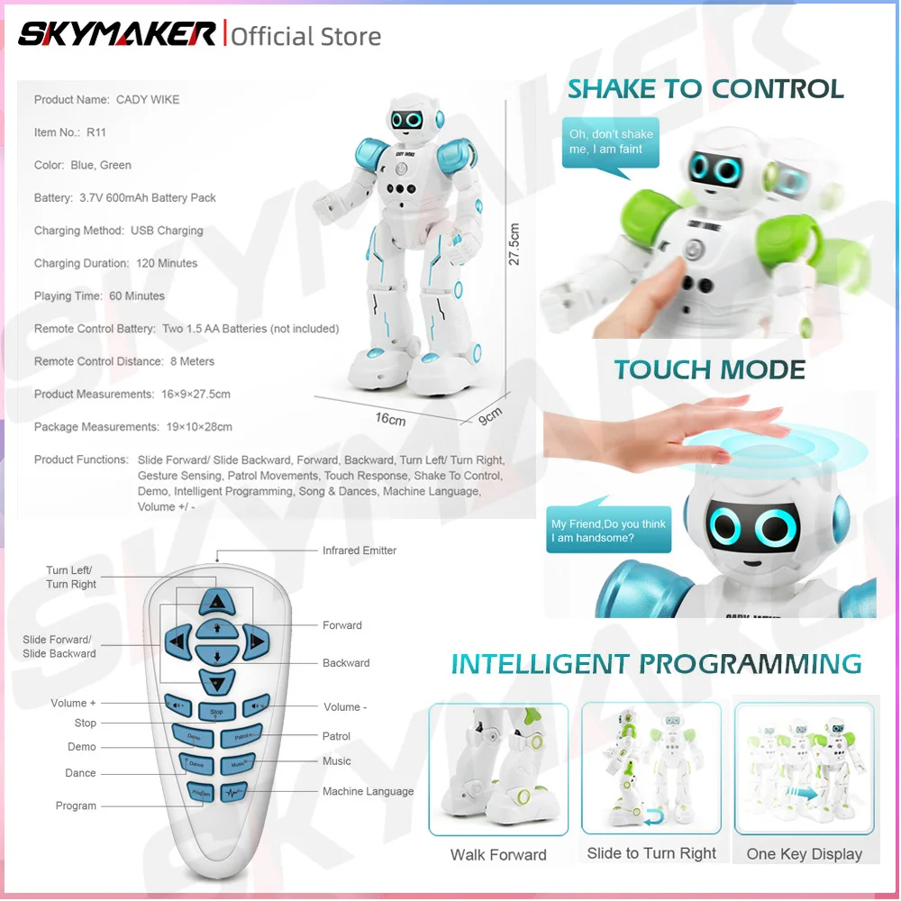 Jjrc R11 Rc Robot Cady Wike Ge - Line Follower Robot recensie en prijs