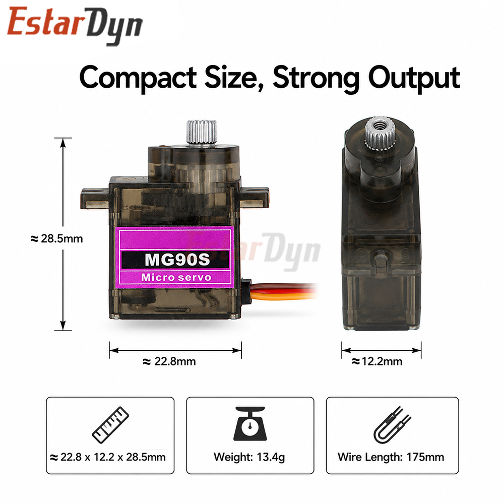Estardyn MG90S Digitale Metal  - Sg90 Servo recensie en prijs