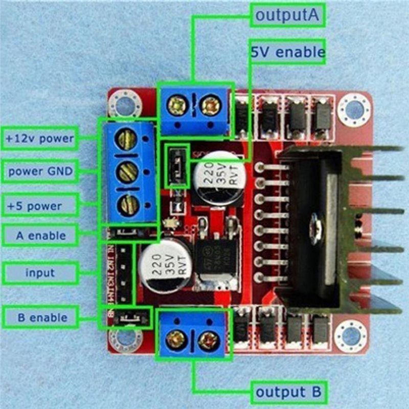 Robot Breadboard L298N Motor D - Motor Driver L298N recensie en prijs