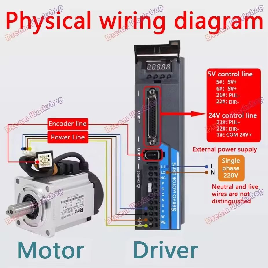 1.2KW/1.5KW/1.8KW 220V AC Serv - Servo Kit recensie en prijs