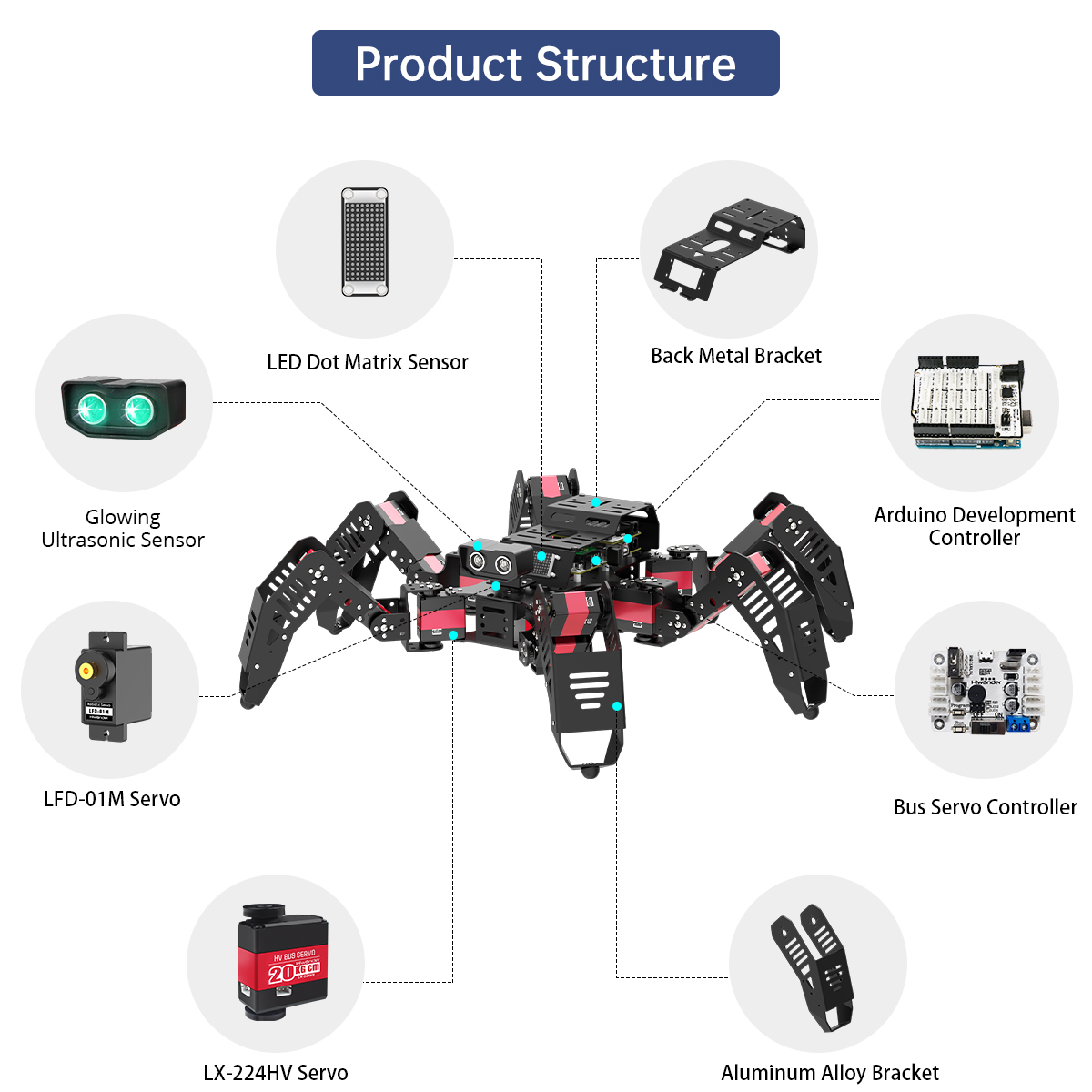 Hiwonder Spiderbot Programmeer - Robot Kit recensie en prijs