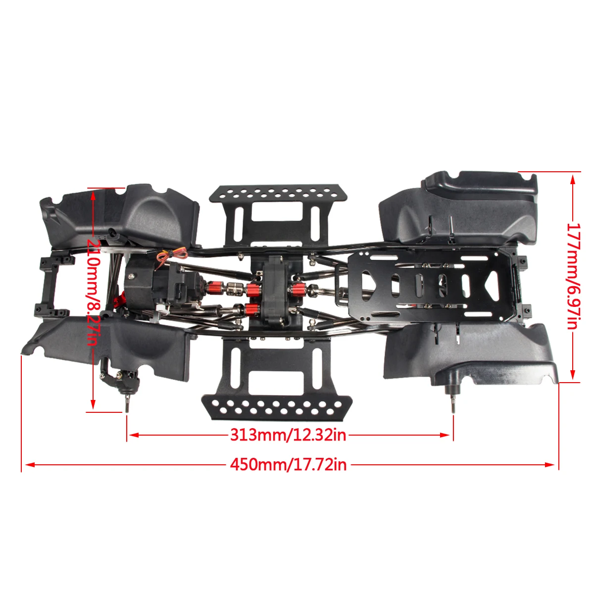 1/10 Rc Crawler Chassiskit Met - Robot Car Kit recensie en prijs