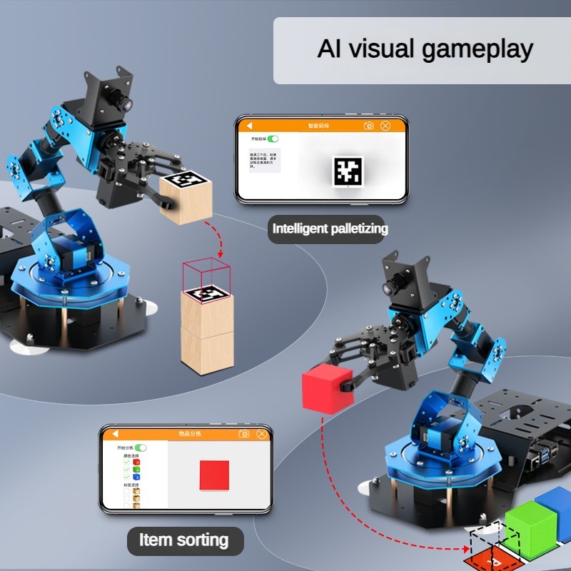 6 Dof robotarm met servo-grijp - Ros Robot recensie en prijs
