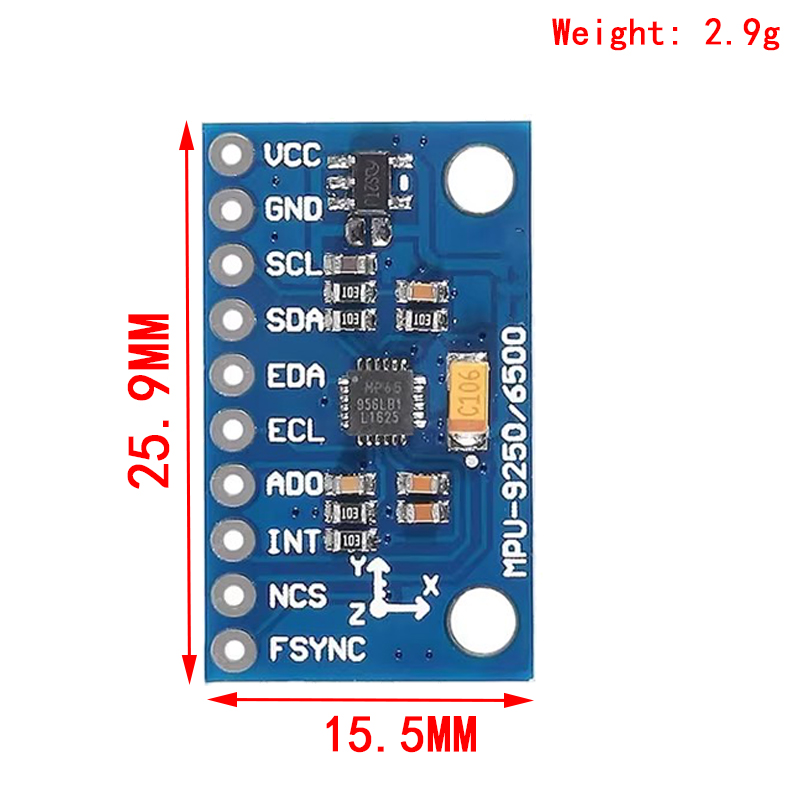 IIC I2C SPI MPU6500 MPU-6500 6 - Accelerometer Mpu6050 recensie en prijs