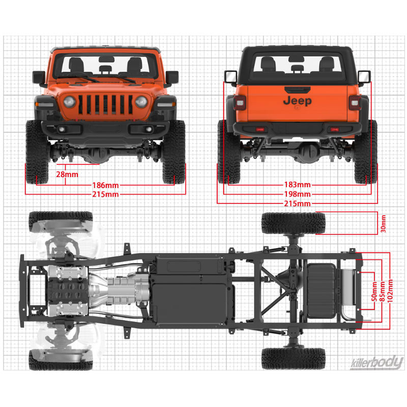 1/10 Killerbody 48765 RC Auto  - Robot Car Kit recensie en prijs