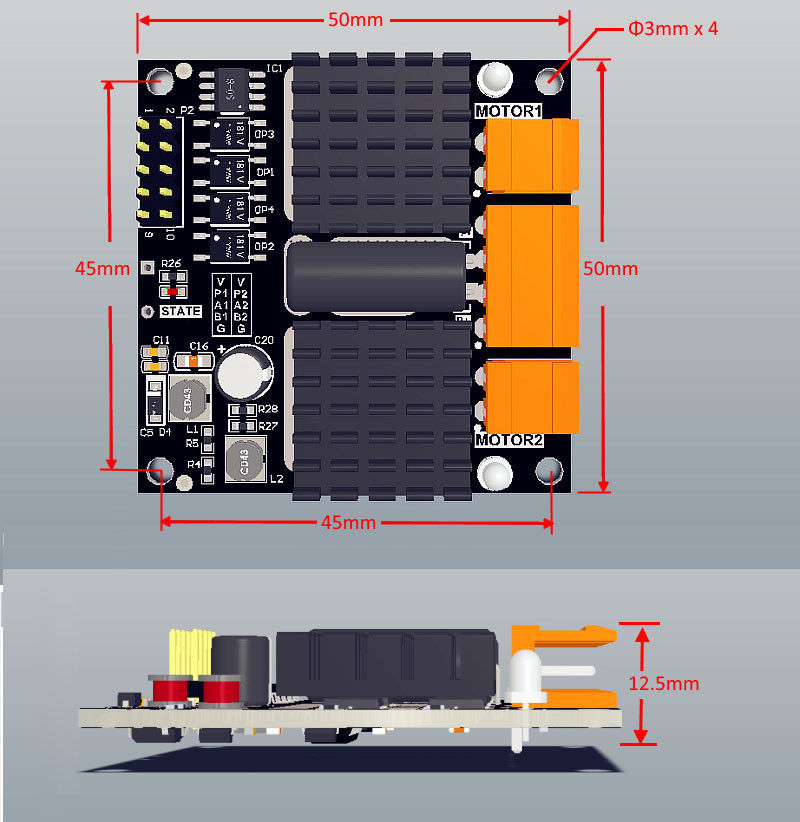 12V 24V 12A Dual Channel DC bo - L298N Module recensie en prijs