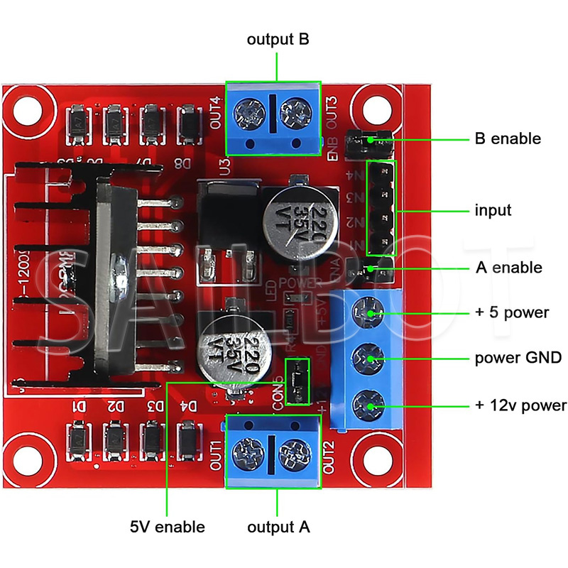 1/5/10 STKS L298N DC Motor Dri - L298N Module recensie en prijs