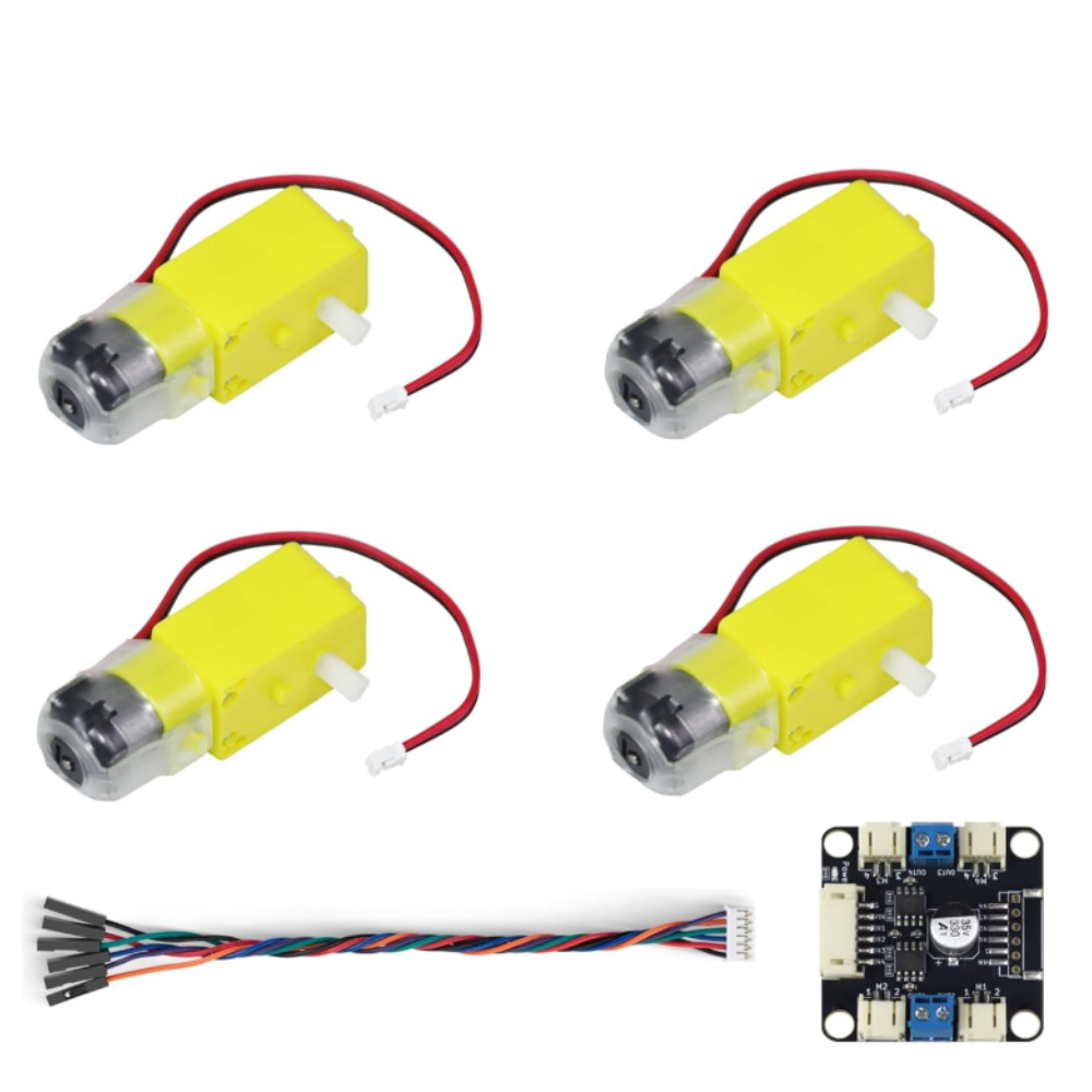 4 TT Motor en Driver Kit 4 DC  - Motor Driver L298N recensie en prijs