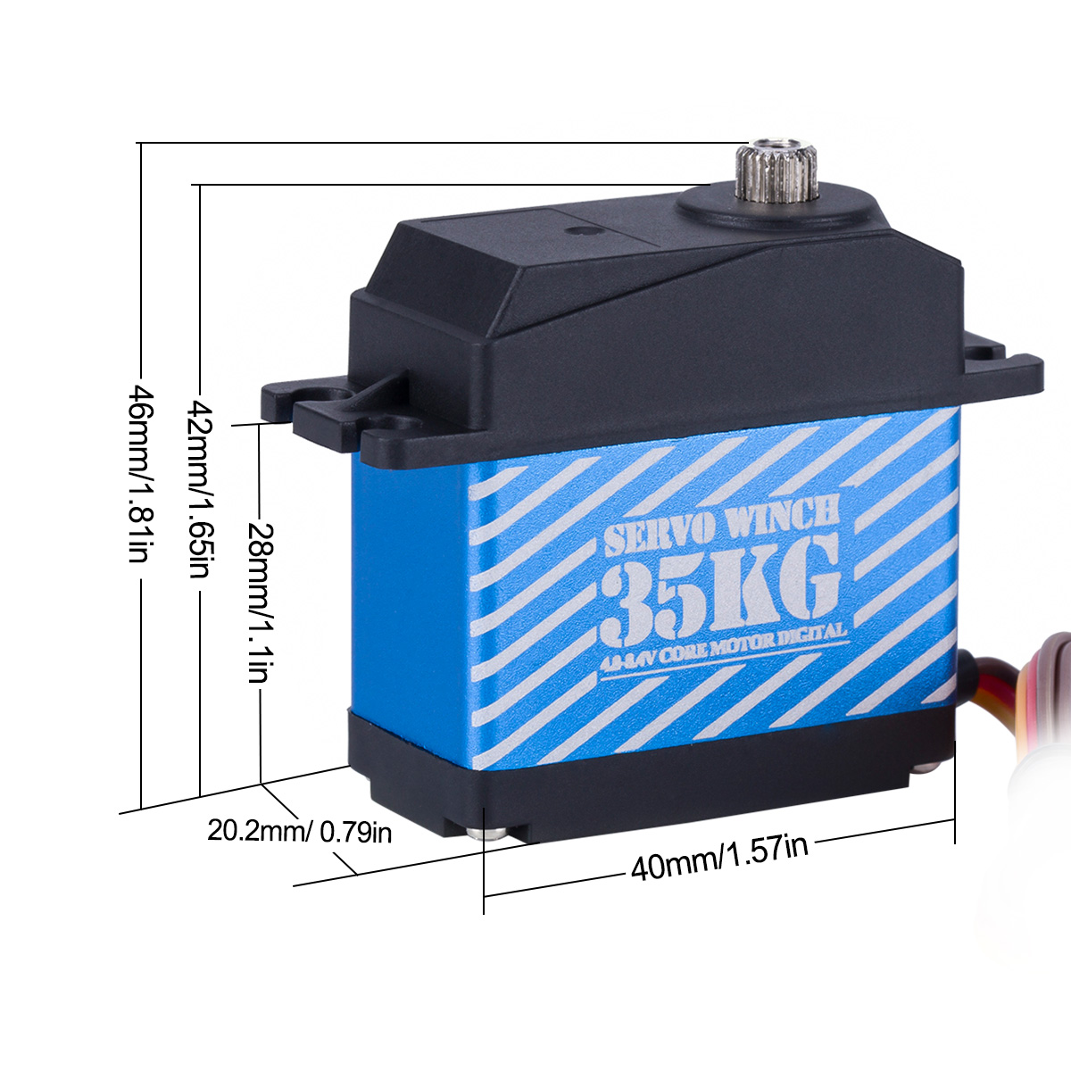 35 kg digitale servo 360 °   G - Line Follower Robot recensie en prijs