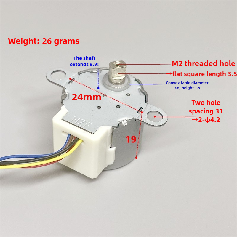 24BYJ48 DC 5V Stappenmotor Dub - Geared Motor recensie en prijs