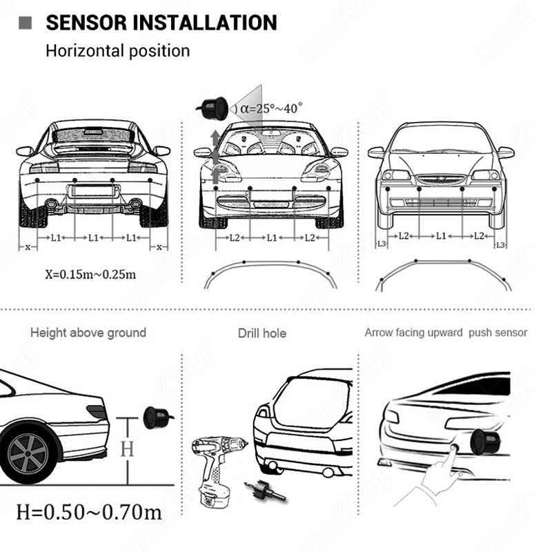 Auto Reverse Radar Kit Parkeer - Infrared Obstacle Sensor recensie en prijs