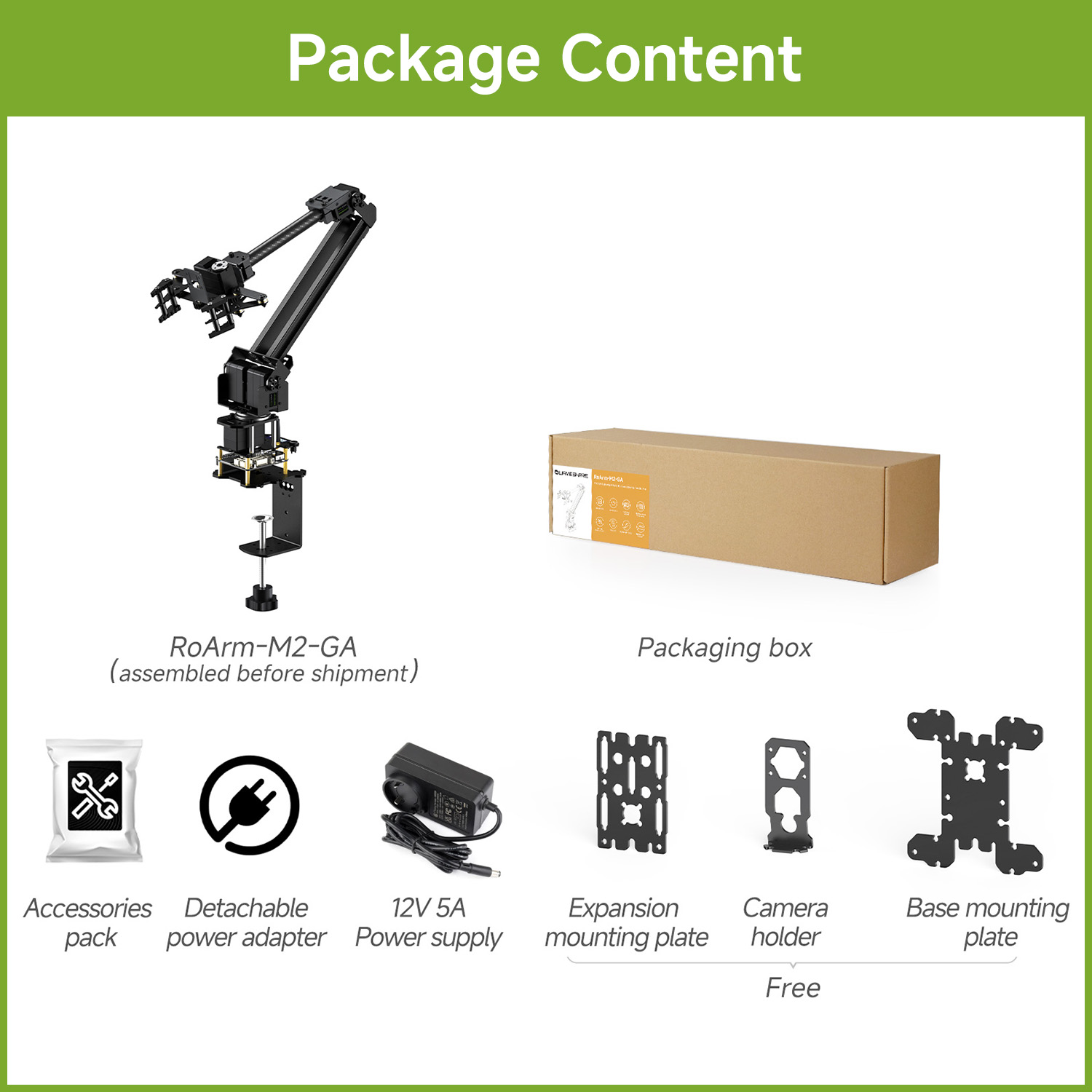 Waveshare 3+1 DOF seriële bus- - Servo Kit recensie en prijs