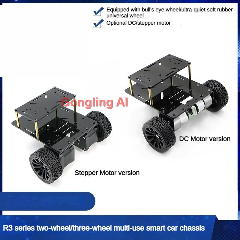 3WD robotauto met DC- of stapp - Tracked Robot Chassis recensie en prijs