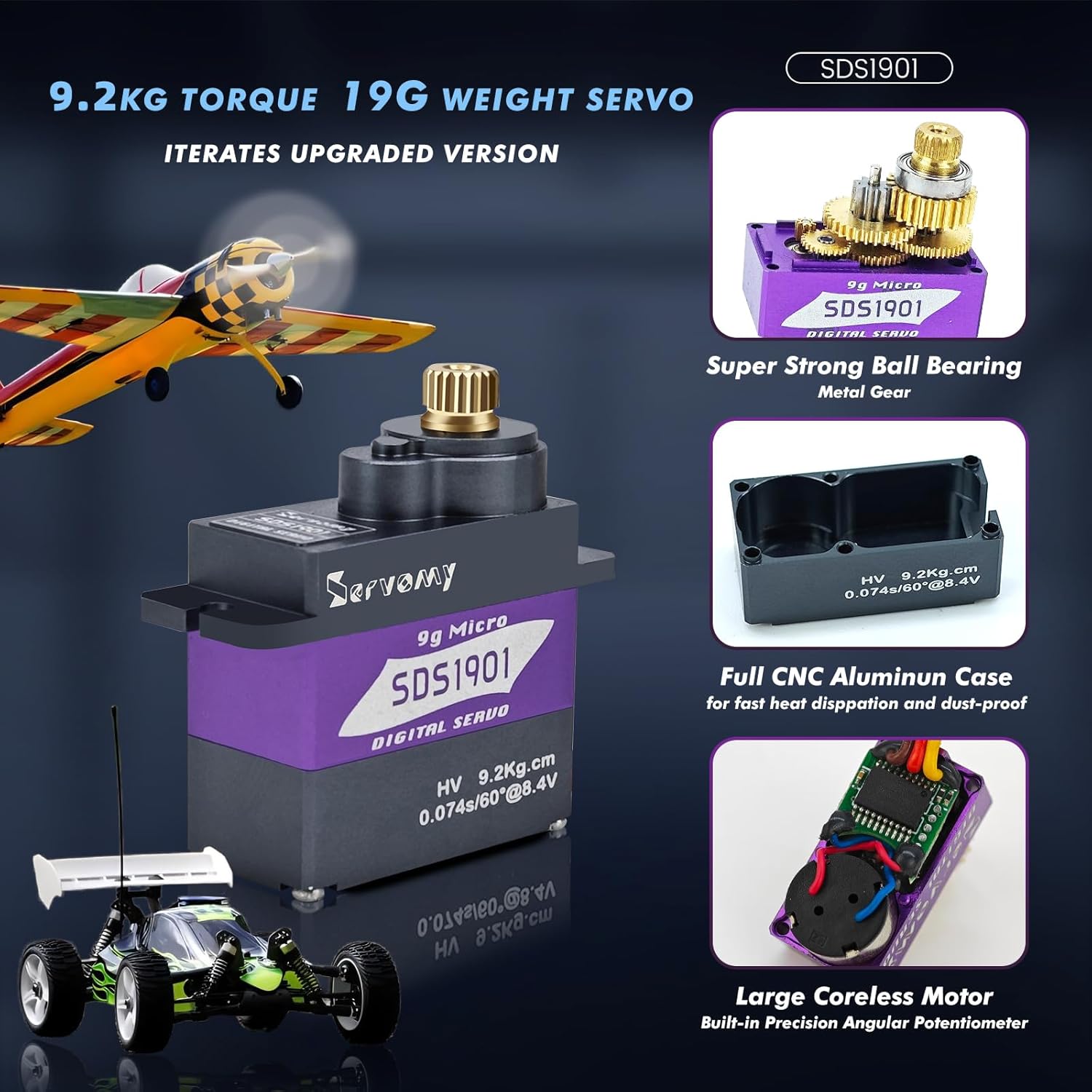 SERVOMY-SDS1901 Digitale 9G Mi - Sg90 Servo recensie en prijs