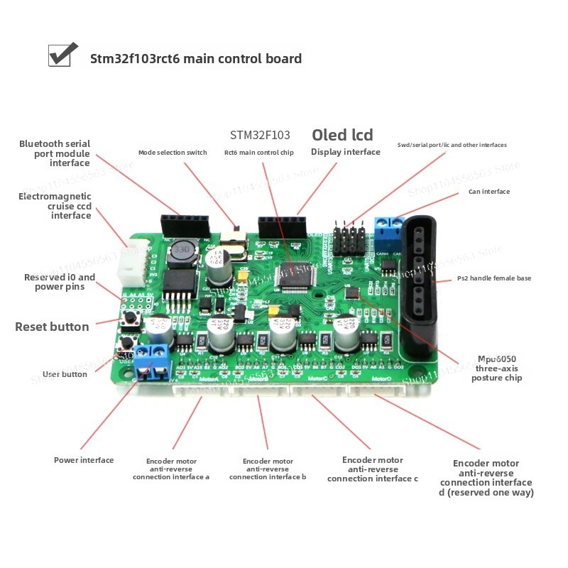 32-bit MCU hoofdbesturingskaar - Line Follower Robot recensie en prijs