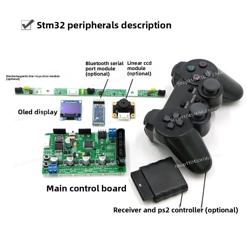 32-bit MCU hoofdbesturingskaar - Line Follower Robot recensie en prijs