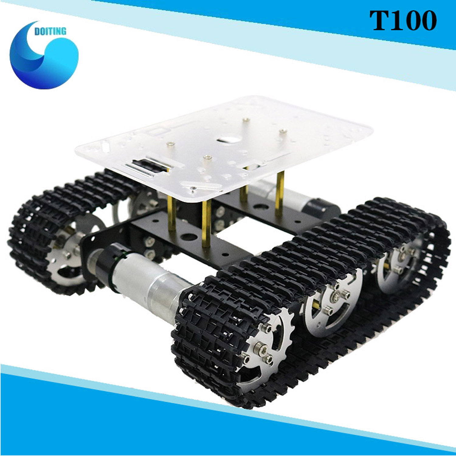 RC Metalen Robot Tank Auto Cha - Tracked Robot Chassis recensie en prijs