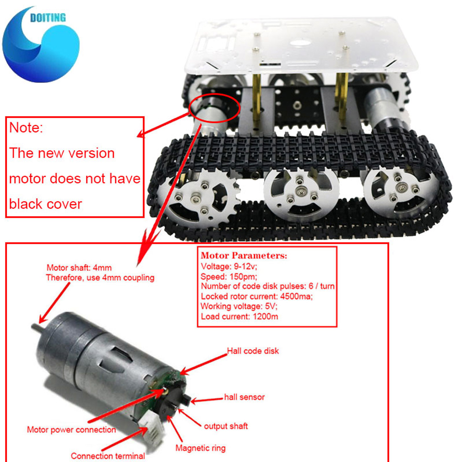 RC Metalen Robot Tank Auto Cha - Tracked Robot Chassis recensie en prijs