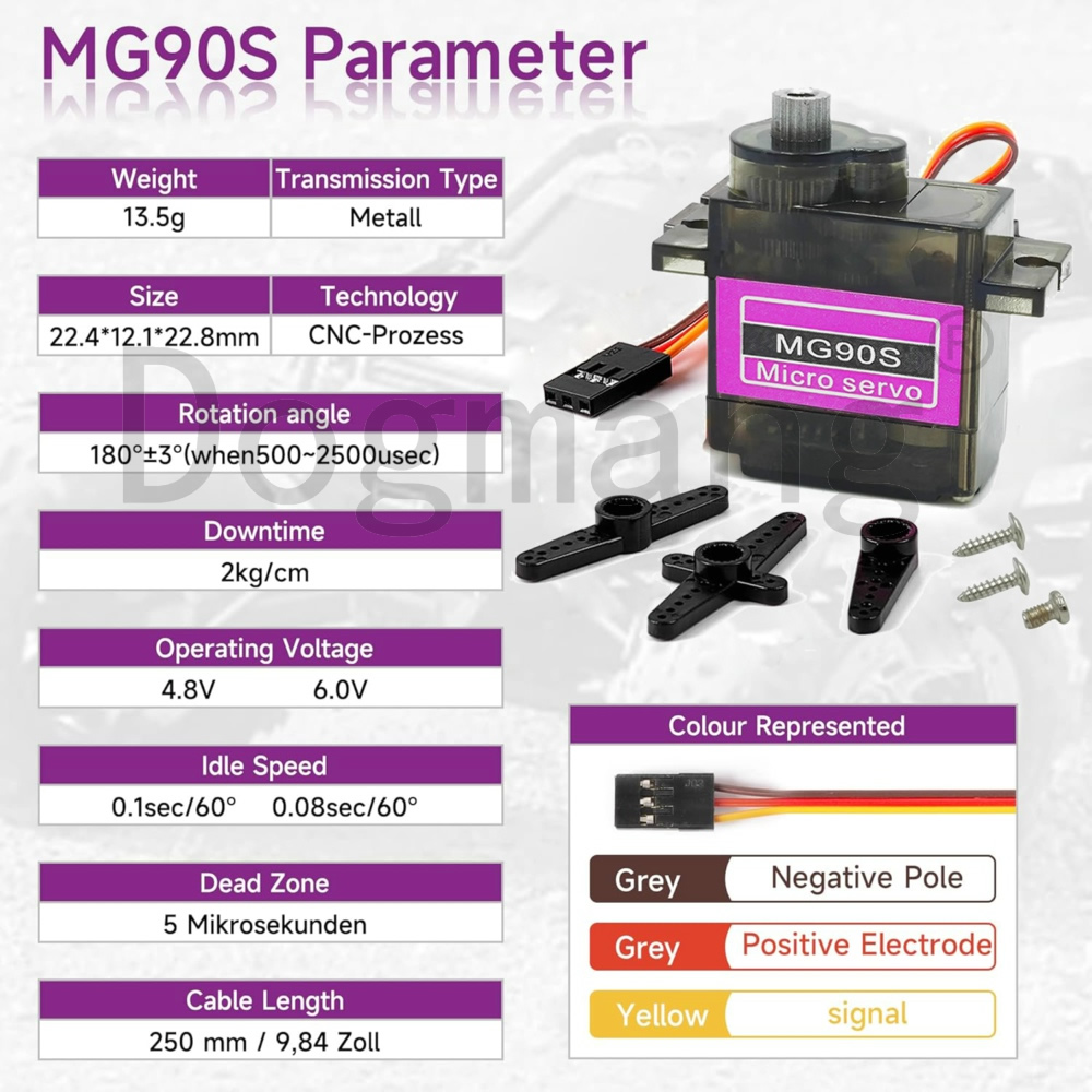 MG90S Servo 1/2/4/10/20/50 Stu - Sg90 Servo recensie en prijs